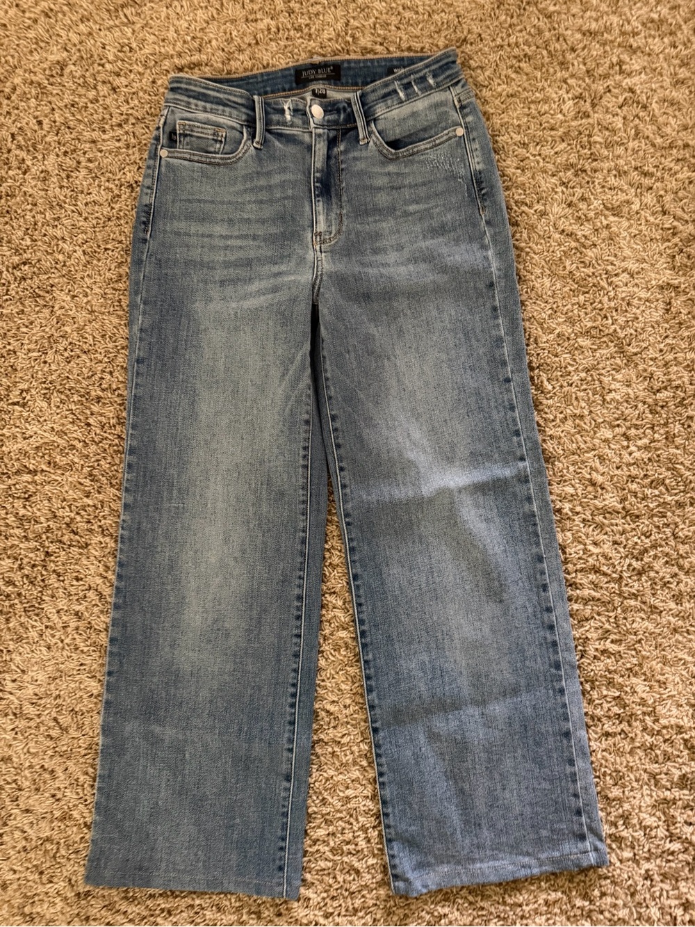Judy Blue Medium Wash Wide-Leg Jeans